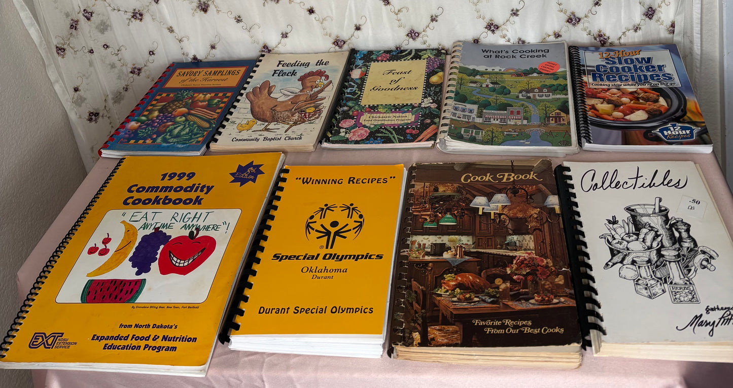 Cook books $.50 each